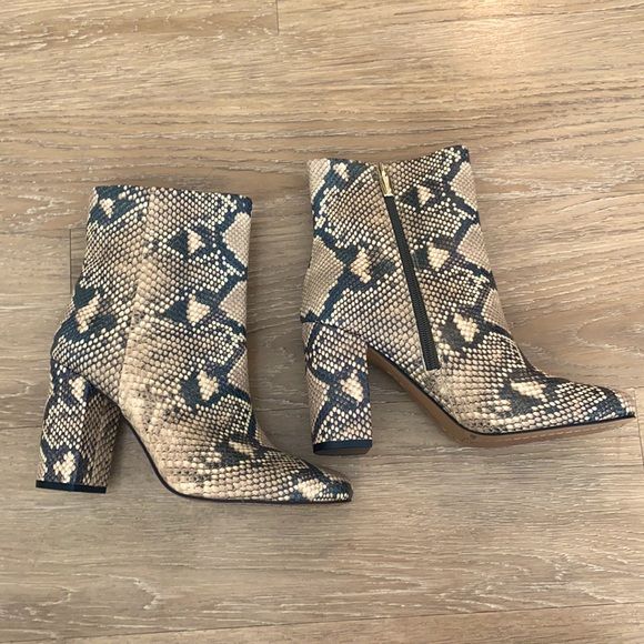 Vince Camuto Shoes - Vine Camuto faux snakeskin booties
